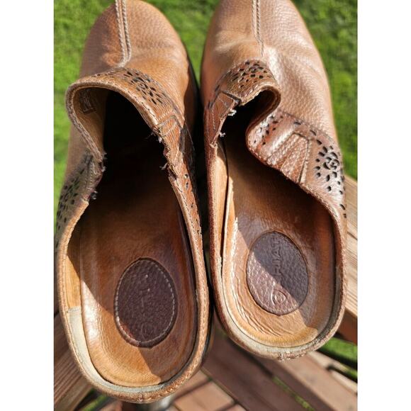 ARIAT Santa Cruz Comfort Clog Brown Caramel Leather Padded Insole US 10 B - Picture 8 of 12